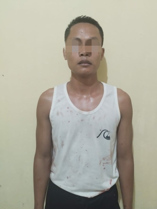
 Foto, parmin (28) Alamat Gubuk Bangket Desa bungtiang kecamatan sakra barat yang merupakan pelaku pembunuhan.