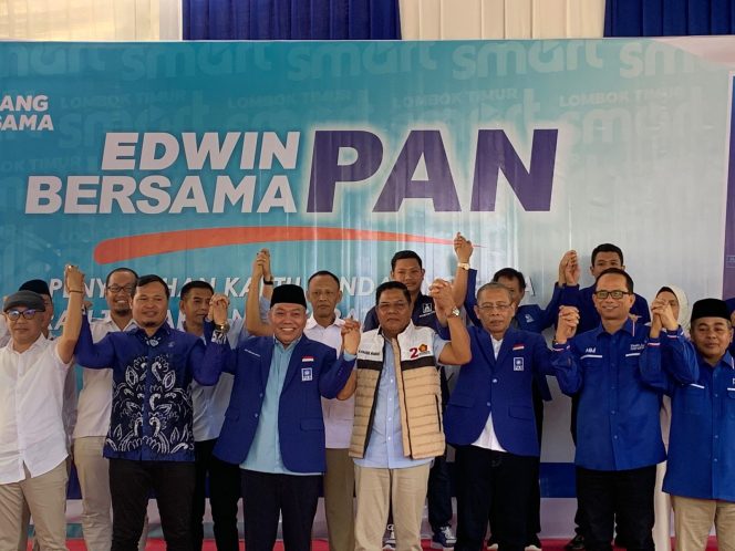 
 Foto : Partai Amanat Nasional (PAN) resmi mengusung pasangan H Haerul Warisin dan H Moh Edwin Hadiwijaya (Iron-Edwin) maju sebagai calon Bupati dan Wakil Bupati Lombok Timur pada Pilkada 2024.