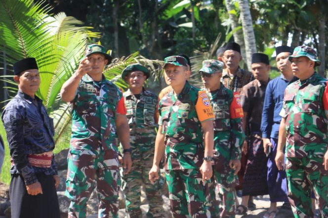 
 Tim WAS EV Kodam IX Udayana Sambangi TMMD 121 di Lotim