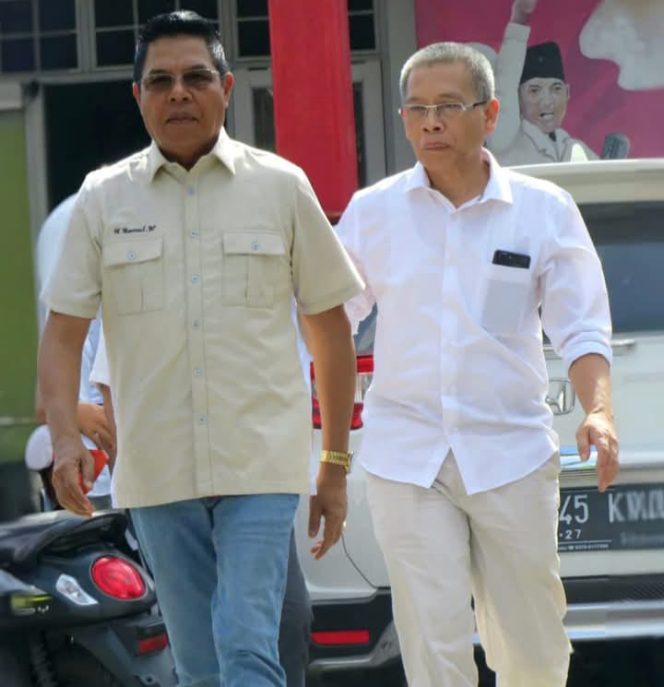 
 Foto : Bupati dan  wakil bupati baru H Haerul Warisin dan Edwin Hadiwijaya 