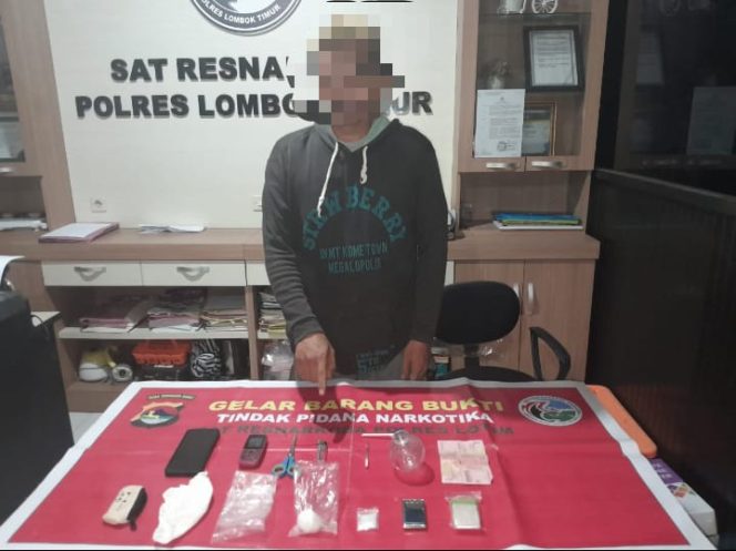 
 Dianggap Mati Suri, Tim Satresnakoba Lotim Mulai Bertaring, Satu Pengedar Narkoba Ditangkap