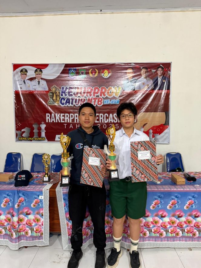 
 Foto : Siswa Man 1 Selong,Alfah Ivan Nafis  Kelas XA sukses meraih juara 1 Katagori Yunior B /KU17 di Kota Bima.