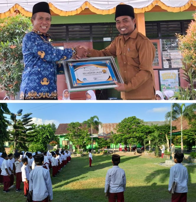 
 Kalahkan Sekolah Negeri, SD Islam Lingkok Lalem Raih Juara Kebersihan