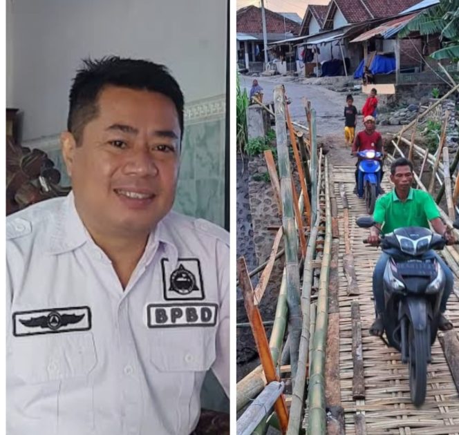 
 Kalak BPBD, Jambatan Sementara Desa Perigi di Jemput Hari Selasa