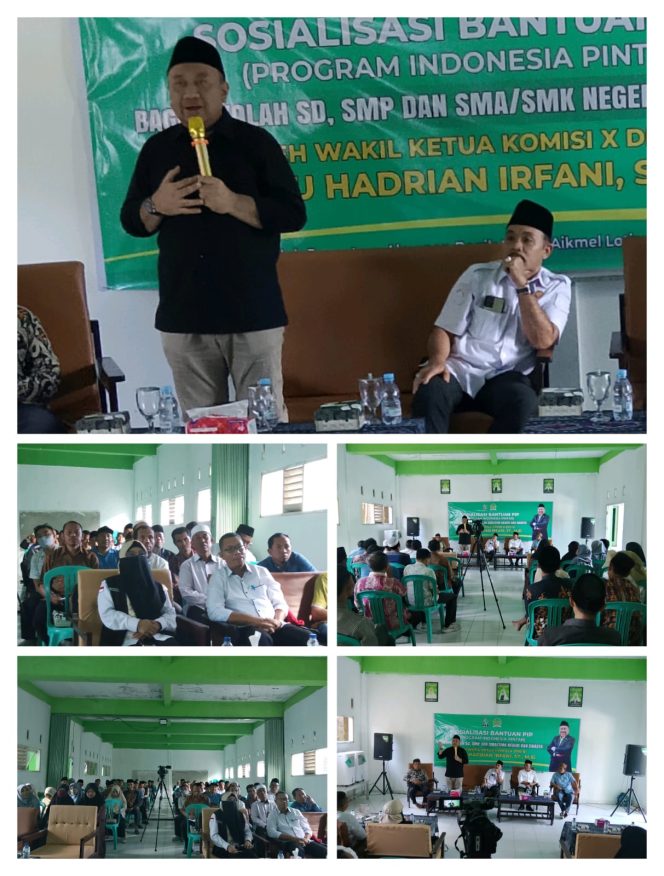 
 Kunker ke Lotim, Wakil Ketua Komisi X DPR RI HL Hadrian Irfani Siap Bantu Puluhan Ribu Siswa Dapat PIP