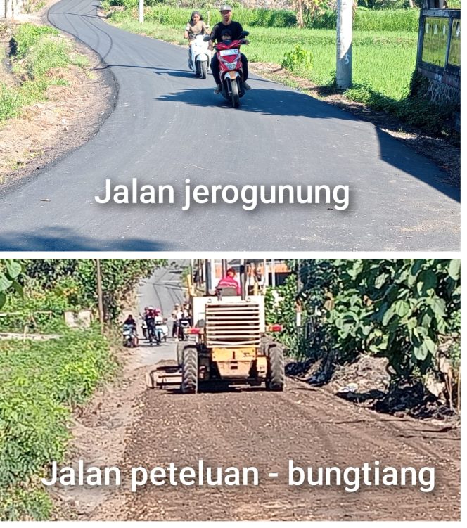 
 Jalan Jerogunung Tuntas Dikerjakan, Jalan Peteluan–Bungtiang Mulai Dikerjakan