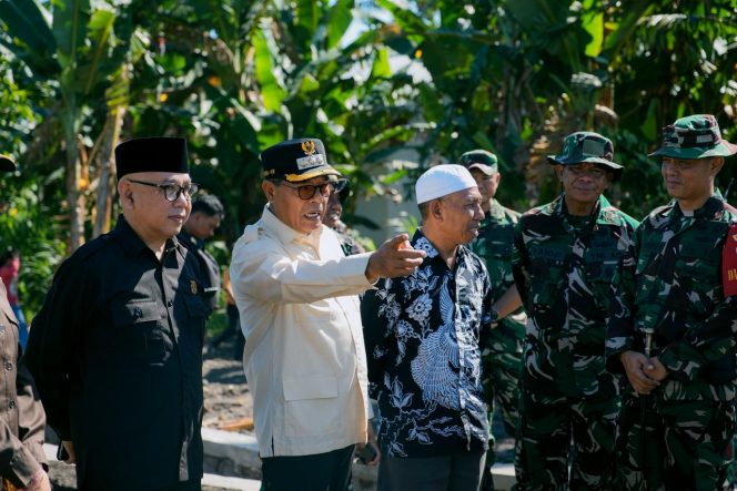 
 Didampingi Ketua DPRD, Bupati Lotim Apresiasi TMMD 128. Sasaran Fisik Tuntas Dikerjakan 