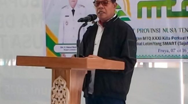 Foto : Bupati Lombok Timur H Haerul Warisin 
