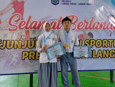 Foto : Dua siswa MAN 1 Lombok Timur berhasil menorehkan prestasi pada ajang Pekan Olahraga Pelajar Daerah (POPDA) tingkat Kabupaten Lombok Timur 2026.