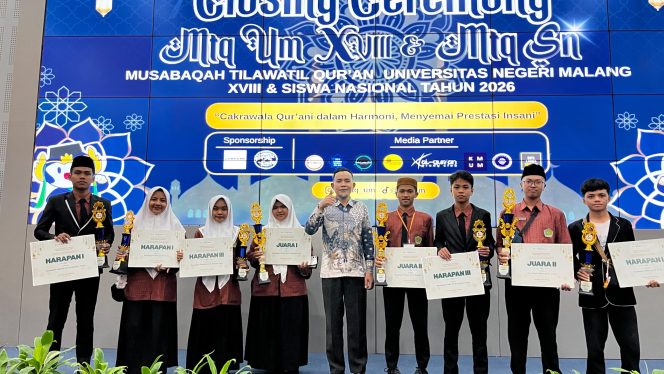 
 Membanggakan: Delapan Siswa MAN 1 Lotim Borong Juara dan Juara Umum 2 di MTQ Nasional UNM Malang